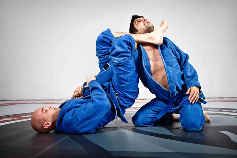 Judo fighter poses in Jiu-Jitsu